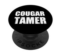 Cougar Tamer Funny Cougar Older Woman Younger Man PopSockets Adhesive PopGrip