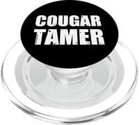 Cougar Tamer Funny Cougar Older Woman Younger Man PopSockets PopGrip for MagSafe