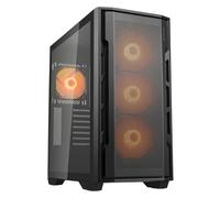 Cougar Uniface RGB Mid Tower Black Case with 4 x ARGB Fans (Black)