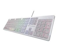 COUGAR VANTAR S RGB Scissor-Switch Gaming Keyboard with Ultra Slim Thickness and Anti-Ghosting Technology (White)