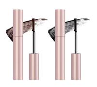 Cougex Waterproof Mascara, Lengthening & Curling Mascara, 2026 Upgrade 4D Silk Fiber Eyelash Mascaras, Natural And Non-Smudged, Long-Lasting 36H Lift (Brown+Black)
