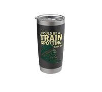 Could Be A Train Spotting Kinda Day Steam Train Stainless Steel Insulated Tumbler