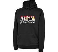 Could I Be Anymore Festive Friends Inspired Merry Christmas Hoodie Santa T.V Show Gift For GF/BF Gift For Friends Birthday Xmas Unisex Adult Kids Top (M, Black)