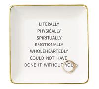 Could Not Have Done It Without You-Appreciate,Feel Grateful,Be Thankful,Thank You Gifts for Women Colleague,Mentor,Coach,Leader,Boss,Best Friends-Christmas Gift-Jewelry Tray Trinket Holder Ring Dish