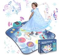 Could Spark Dance Mat Gifts for Girls Frozen Toys Dance Mat for Kids Ages 4-8 3modes Built-In Music Pad Light Up Electronic Princess Theme Wiggle Pad Toy for Holiday Outdoor Travel Children's Day gift
