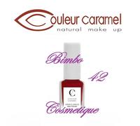 COULEUR CARAMEL Organic Nail Polish 42 Poinsettia Red 11ML New Gloss