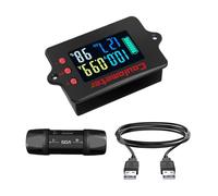 Coulomb Counter Meter 8-120V 50A Coulometer Voltmeter Ammeter Battery Capacity Tester Bidirectional Precise Detection Electrician Tool