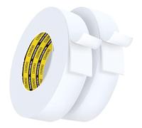 COUMENO 2 Pack Single Sided Foam Tape, 50mm x 5m, White, Self-Adhesive Foam Seal Tape for Insulation & Window Sealing, Waterproof Draft Excluder for Doors, Weather Stripping Foam Pads.
