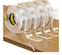 COUMENO Baby Corner Protector, 4 Rolls 20mm x 3m, 2mm (T), Clear Soft Edge Protector Strips with Strong Adhesive. Baby-Proof Edge Corner Guards for Cabinets, Beds, Kitchens & Tables to Prevent Bumps