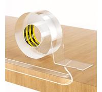 COUMENO Clear Edge Protector, 20mm x 3m,2mm(T), Baby Proofing Corner Guards,Transparent Edge Corner Guard & Strong Adhesive Furniture Strip,Self Adhesive Safety Bumper for Cabinets,Tables,Beds,Kitchen