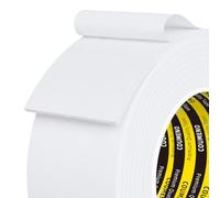 COUMENO EVA Single-Sided Weather Stripping Foam Tape White, Sealing Strip Foam Pad Sponge Tape Window Weatherproof, Self-Adhesive Insulation Sealing Tape 50mm x 3m
