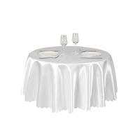 Counfeisly 60 Inch Off White Round Tablecloth, 1 Pack