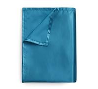 Counfeisly Satin King Flat Sheet, Luxury and Silky Soft Bed Top Sheet Only, Turquoise