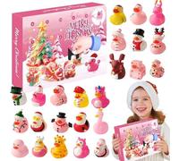 Counom Christmas Duck Calendar - Festive Holiday Time Tear, Rubber Duckling Tracker | Ornament Figures Display Graphic, Decorative Layout Planner, Ostidè Mascot Template