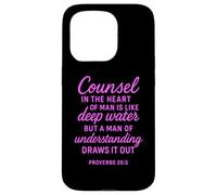Counsel In The Heart Deep Water Bible Verse Proverbs 20:5 Case for iPhone 15 Pro