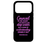 Counsel In The Heart Deep Water Bible Verse Proverbs 20:5 Case for iPhone 17 Pro