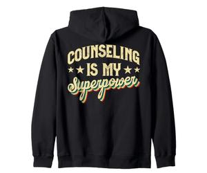 Counseling Is My Guiding Power Vintage Style Zip Hoodie