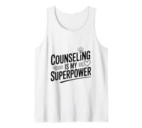 Counseling is My Superpower Funny Therapist Tank Top