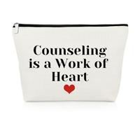 Counselling Gifts Makeup Bag Counsellor Gifts Thank You Psychologist Gift School Teacher Gifts for Counselor Therapist Colleague Appreciation Gifts Christmas Birthday Gift Inspirational Travel Pouch