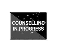 Counselling In Progress Acrylic Plastic Sign Rounded Corners Long Lasting With Double Sided Tape In The Back 6"X8" Inch
