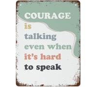 Counselor Speech Therapy School Vintage Metal Aluminum Tin Sign Door Signs Exterior Home Cave Garage bar Country Poster Club Wall Plaque Decoration Retro Aluminum Sign 8x12 Inch