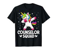 Counselor Squad - School Counseling Dabbing Unicorn T-Shirt