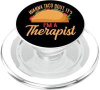 Counselor Taco Lover Wanna Taco Bout It I’m Therapist PopSockets PopGrip for MagSafe