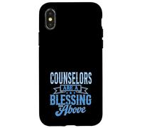 Counselors Are a Blessing From Above School Mental Health Case for iPhone X/XS