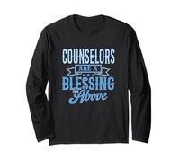 Counselors Are a Blessing From Above School Mental Health Long Sleeve T-Shirt