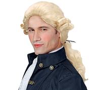 Count Alphonse Prince Wig for Fancy Dress Costumes & Outfits Accessory | Synthetic Hair Wig with Braid for Baroque, Nobility, Historical Costumes, Carnival and Theatre