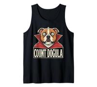 Count Dogula Staffie Halloween Staffordshire Bull Terrier Tank Top