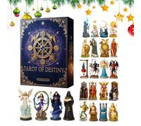 Count Down Calendars - Acrylic 2D Festive Joyful | Holiday-Themed 24 Days Tarot - for Activities Party Festival Holiday Gathering Men Kids Family Adults Women