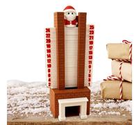 Count Down Calendars - Festive 3D Decoration | Santa Down The Chimney Countdown | for Men Adults Husband Family Kids Festival Party Holiday Activities Home Desk Fireplace