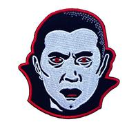 Count Dracula Patch Embroidered Iron or Sew on Badge Applique Horror Movie Souvenir Vampire Monster Munsters Bela Lugosi Vamp Costume Retro