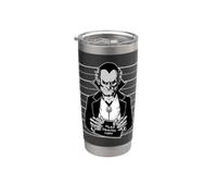 Count Dracula Vampire Monster Mugshot Stainless Steel Insulated Tumbler