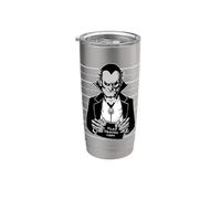 Count Dracula Vampire Monster Mugshot Stainless Steel Insulated Tumbler
