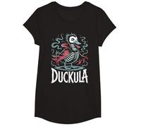 Count, Duckula Halloween Vampire Duck Costume Party T-Shirt, Girls, Black, Medium