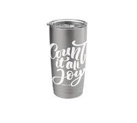 Count It All Joy Bible Verse James 1:2 Stainless Steel Insulated Tumbler