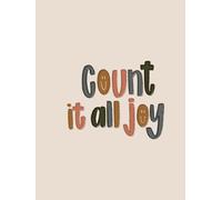 "Count It All Joy" Christian Church Notes Journal: Tan Boho Church Notebook - 8 x 10 Hardcover with 150 Line-Ruled Pages, Perfect for Sermon Reflections and Christian Gifts
