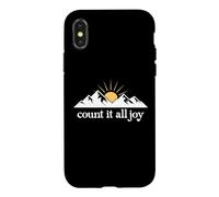 Count it All Joy Quote Bible Verse Christian Scripture Jesus Case for iPhone X/XS