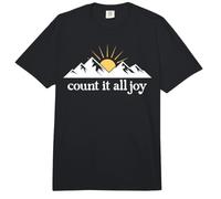 Count it All Joy Quote Bible Verse Christian Scripture Jesus Comfort Colors Adult Heavyweight T-Shirt