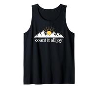 Count it All Joy Quote Bible Verse Christian Scripture Jesus Tank Top