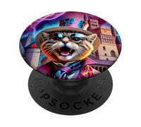 Count Meowcula's Castle - Pop Art PopSockets Swappable PopGrip