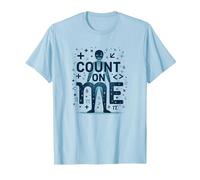 Count On Me: Math Enthusiast's Motivational Mantra T-Shirt, Men, Baby Blue, L