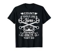 Count Tools Like Lives Aircraft Mechanic T-Shirt