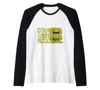 Count Underoo McGoo Green Budgie Fuggler Monster Text Raglan Baseball Tee