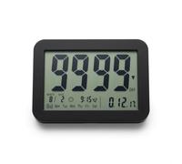 Countables 9999 Days Count Up & Countdown Clock - Reusable Digital LCD Timer with Large Display - Visual Timer & Calendar for Retirement, Wedding, Birthday, Holiday & More (Black)