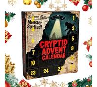 Countdown Calendar - 2025 24-Day Advent for Holiday Home Decor, Birthday Fun with Mythical Creature Ornaments Christmas for Shelf Desk Tree Door Window Car Bedroom, Paper & Cardstock