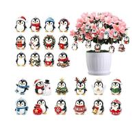 Countdown Calendar 24 Days 2D Flat Acrylic Penguin Decor | Holiday Countdown Calendar with Penguins Decor for Home Party Dorm Bedroom Living Room Family Kids