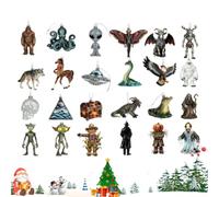 Countdown Calendar 24 Days Advent Cryptid 2D Acrylic Pendant